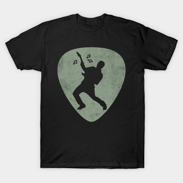 Guitar Guitarist Plectrum Rock Music Musician T-Shirt by Foxxy Merch